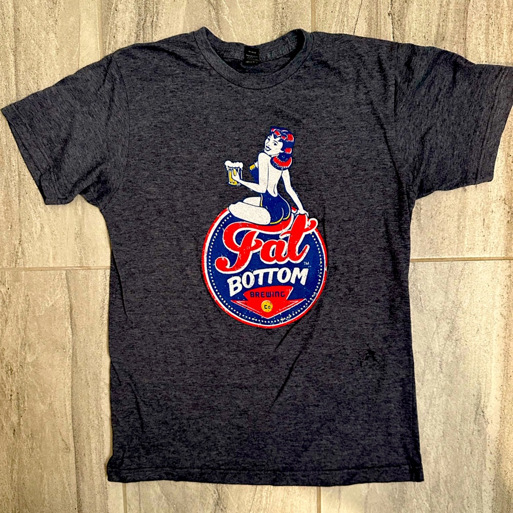Nashville, Tennessee Fat Bottom Craft Beer Brewery Unisex Pin Up Style T-Shirt
